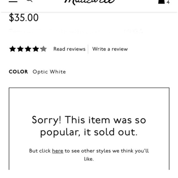 NWT Madewell x Girls Whisper Cotton Crewneck Tee - Picture 4 of 5